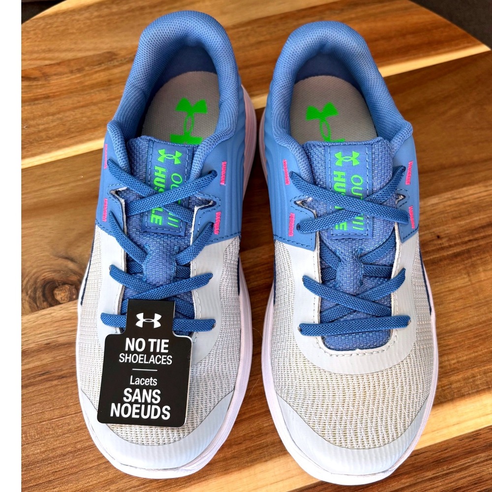 Under Armour Kids UA GPS Outhustle AL Blue Pink Sneakers 3024833-100